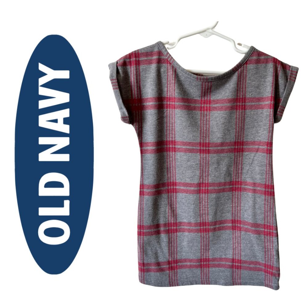 Red plaid a-line dress, 3T